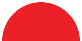 Red Half Circle